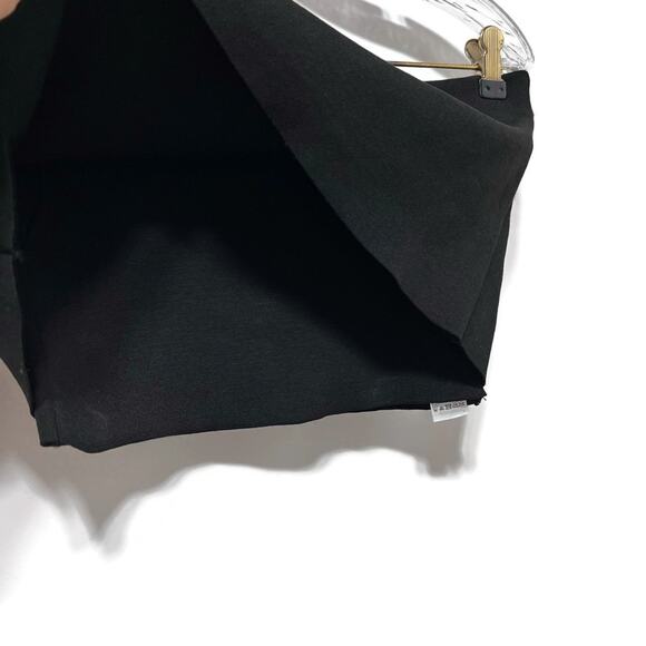 ZARA Ribbed Foldover Crop Top Size S in Black - Picture 7 of 10